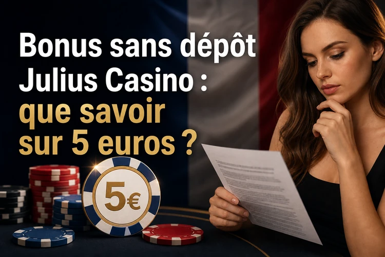 Julius Casino Bonus Sans Dépôt : que savoir sur les 5 euros ?