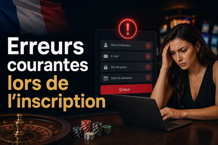Erreurs courantes lors de l'inscription